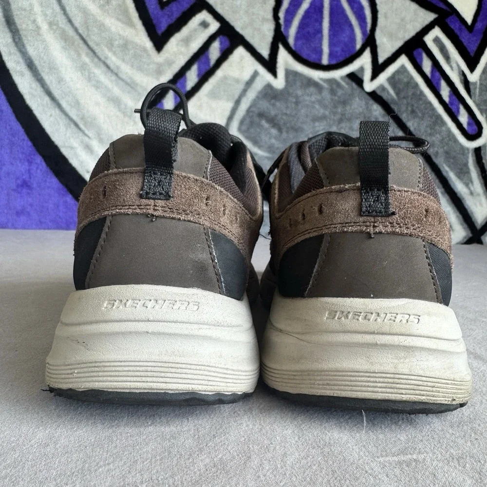 Size 12 - Skechers Men's Oak Canyon - Chocolate/Black  Extra Wide 51893EWW